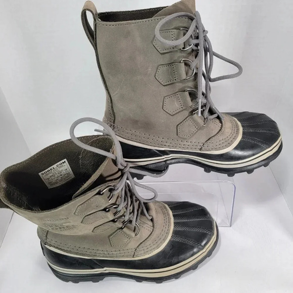 Sorel Caribou Womens 6 Gray Winter Snow Boots Waterproof Insulated Warm Gorpcore - Picture 12 of 12